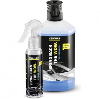 Автомобильный шампунь KARCHER «3 в 1» 1 л + KARCHER SAMPLE RM 651 для чистки салона Автомобильный шампунь KARCHER «3 в 1» 1 л + KARCHER SAMPLE RM 651 для чистки салона